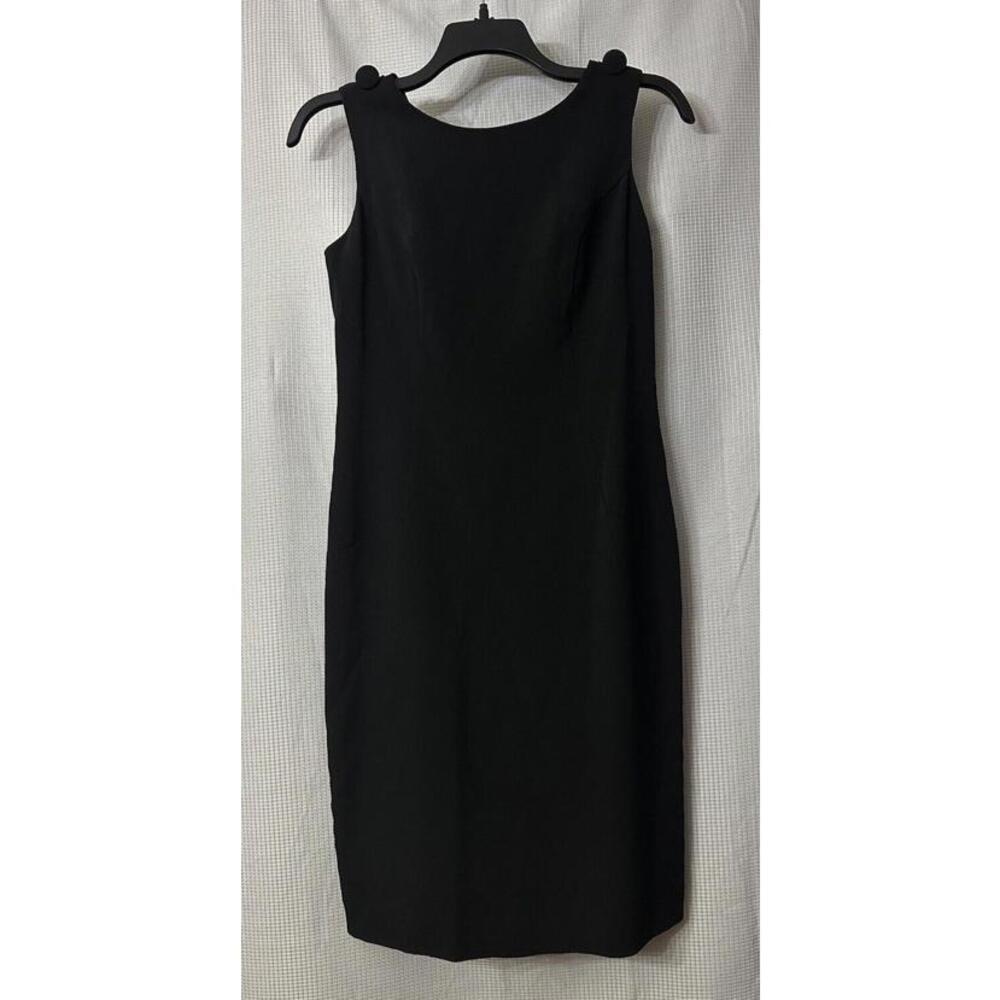 NWT Vintage Bracoloni Lucero Corredor Womens Sleeveless Black Lined Dress Size 8